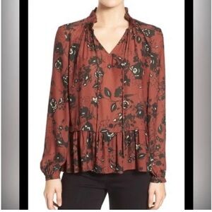 Ro&De floral blouse SZ M